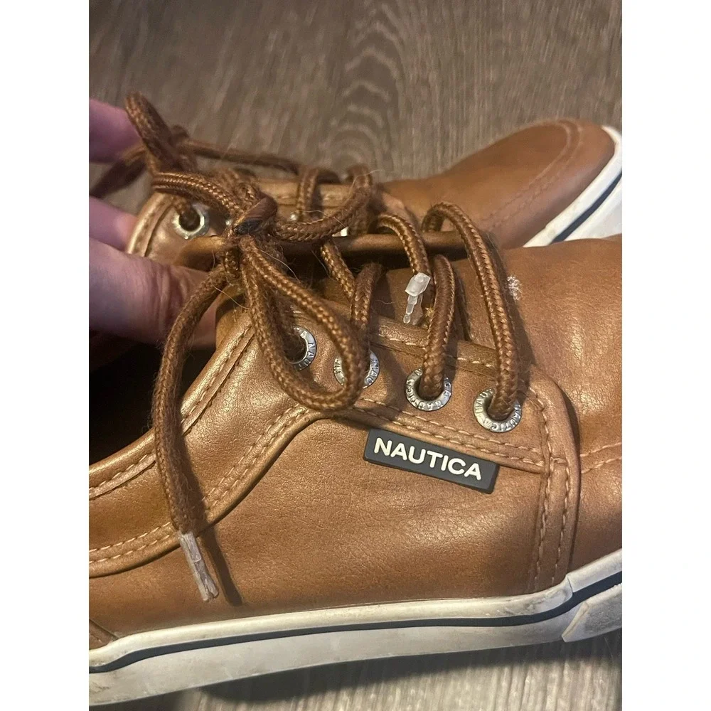 Nautica Boys Dress Beige Tan‎ Shoes Size 13